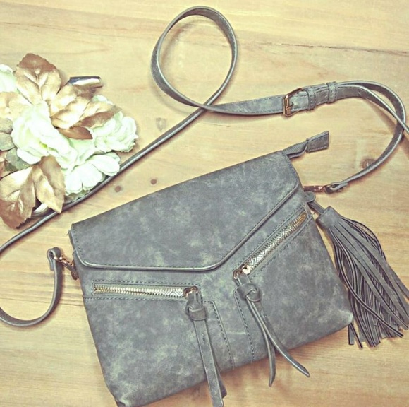 Gray Crossbody Purse NWOT - Picture 5 of 5